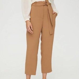 Aritzia Wilfred Camel Beige Tie-Front